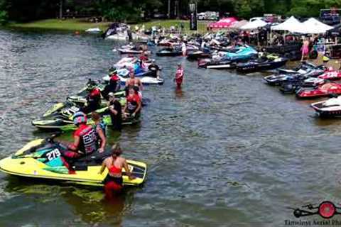 Race 7 P1 AquaX & Great Lakes Watercross Stone Lake July 29 Drone Footage 4K Highlights