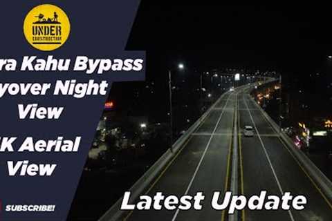 Bara Kahu Bypass Flyover Night Video / Drone 4K Aerial View / Under Construction