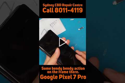 Bent and broken, poor phone [GOOGLE PIXEL 7 PRO] | Sydney CBD Repair Centre #shorts