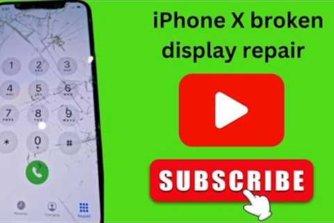 iPhone X broken touch glass change side ring  remove