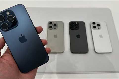 iPhone 15 Pro All Colours Hands-On