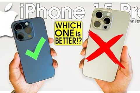 WHICH ONE iPhone 15 Pro vs iPhone 15 Pro Max DON''T PICK WRONG