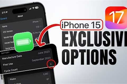 iOS 17 - iPhone 15 EXCLUSIVE Features & More!