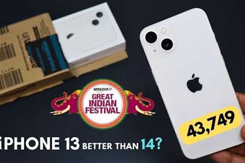 Unboxing iPhone 13 Only 6̶9̶9̶9̶0̶ ₹43749/- Cheapest ever | Better than iPhone 14? | Amazon sale