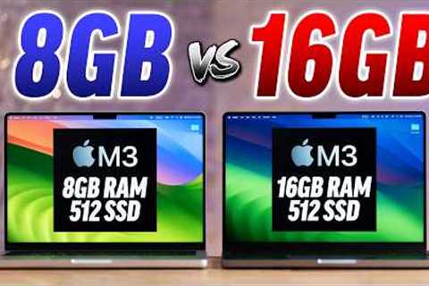 M3 MacBook Pro 8GB vs 16GB RAM - How BAD is base model?