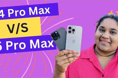 iPhone 15 Pro Max Vs iPhone 14 Pro Max Should you Upgrade Full Comparison in Telugu By PJ