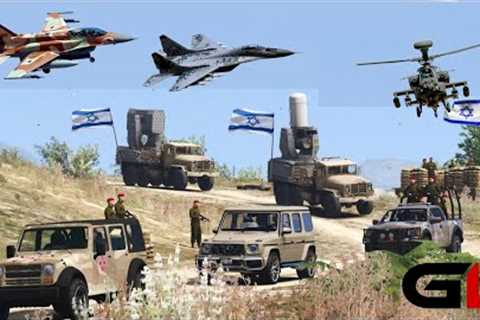 Irani Fighter Jets & Drones Attack to Destroy a Convoy of Israeli Army | Iran vs Israel War -..