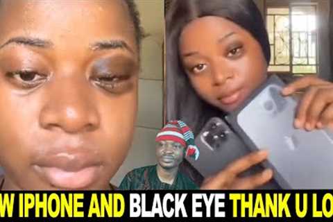 Black Eye And New Iphone 14 Thank You My Love | Woman Thanks Her Man For Gifts