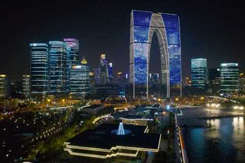 Shanghai, spectacular aerial images at night. Masters of photography.