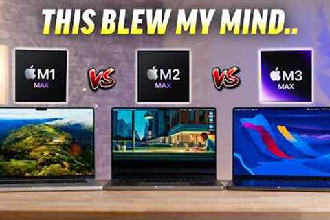 M3 Max 16 MacBook Pro vs M1 Max & M2 Max - HOLY SMOKES!