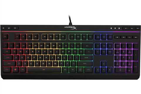HyperX Alloy Core Full-size Wired Gaming Membrane Keyboard with RGB Lighting (Refurbished) for $26