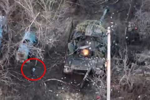 T-72B Chased Down And Destroyed By FPV Drones
