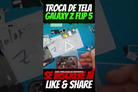 INCRÍVEL! Como Trocar Tela Frontal Dislplay Celular Samsung Galaxy Z Flip 5