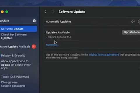 How to Update to macOS Sonoma 14.3 - Mac Studio
