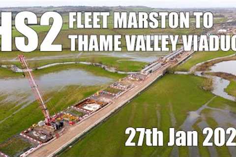 HS2 - Fleet Marston to Thame Valley Viaduct | 27th January 2024