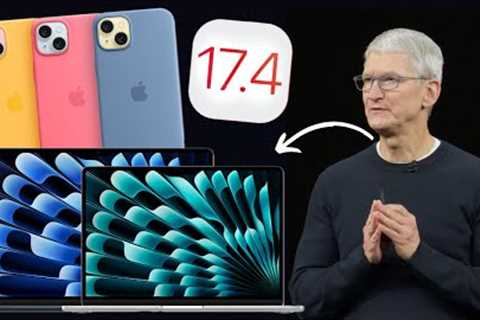 Apple Updates Today: MacBook Air M3, M3 MacBook Pro dual display support, iOS 17.4 Update, Apple..