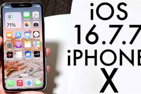 iOS 16.7.7 On iPhone X! (Review)