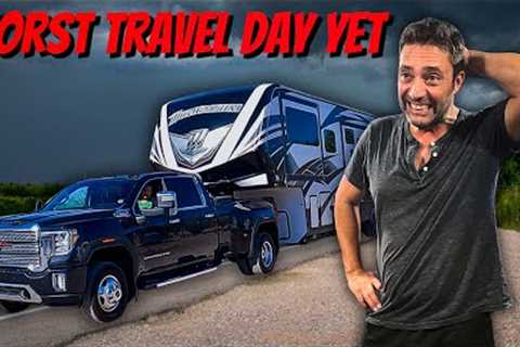 RV DAMAGE - Our worst travel day yet - ✨RV LIVING EP168