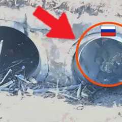 FPV Drone Eliminated eight Russians who were hiding in a sewer pipe!