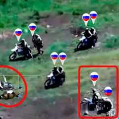 Horrifying Moment! Ukrainian Racing FPV Drones Secretly rapidly wipe out infantry Russian