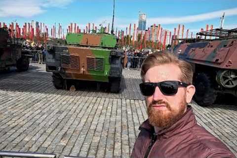 Captured NATO Tanks in Moscow