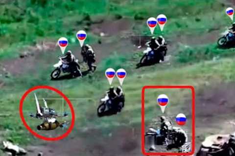 Horrifying Moment! Ukrainian Racing FPV Drones Secretly rapidly wipe out infantry Russian