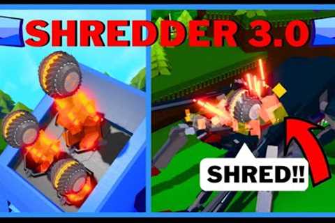 Destructive SHREDDER DRONE 3.0 (MG Excelsus Boss Fight) In Build A Boat For Treasure ROBLOX