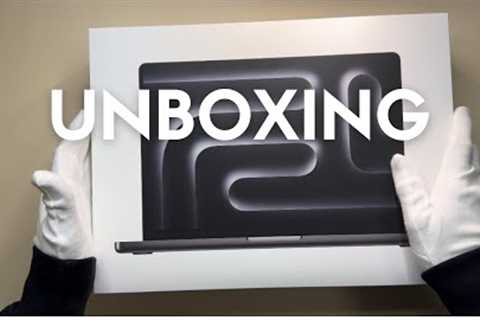 New Apple MacBook Pro M3 Pro Unboxing Space Black!!