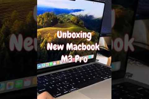 Unboxing Apple''s new M3 Pro Macbook pro🔥 #apple #unboxing #shortsfeed #macbookpro #trendingshorts