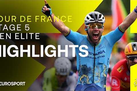 RECORD BREAKING VICTORY! 🤩 | Tour de France Stage 5 Race Highlights | Eurosport Cycling