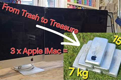 Apple iMac meltdown - ASMR metal melting - Unpacking - Trash to Treasure.