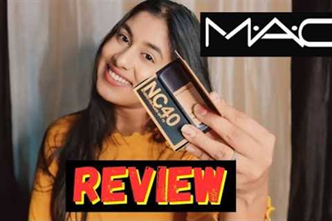 Mac studio Fix Fluid SPF 15 liquid foundation review | NC 40 , NC 30 | honest review