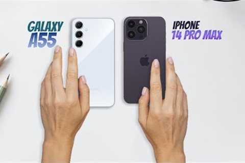 Comparison Samsung Galaxy A55 VS Apple iPhone 14 Pro Max