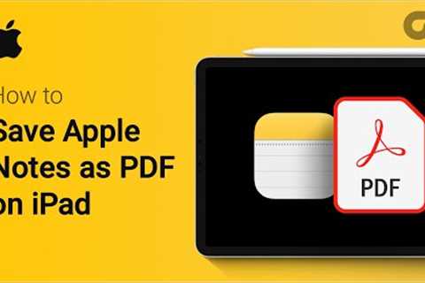 How to Save Apple Notes as PDF on iPad | Convert Apple Notes to PDF on iPad: Step-by-Step Guide!