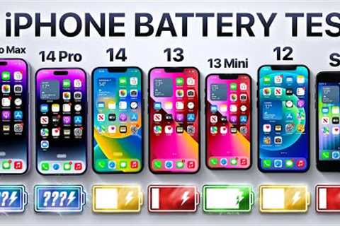 iPhone 14 Pro Max vs 14 Pro / 14 / 13 / 13 mini / 12 / SE Battery Test!