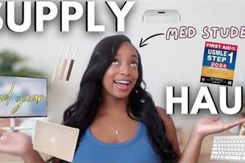 Back to MED School Supplies Haul 🩺 | Mac Mini, Dell Monitor #backtoschool #premed