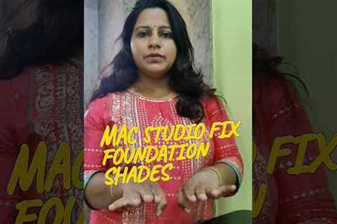 Mac shades for makeup vanity|Mac studio fix shades @sowjanyanalamati #hydmakeupacademy