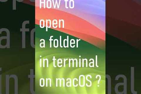 How to open a folder in terminal on macOS #macos #apple #mac #tip #tutorial