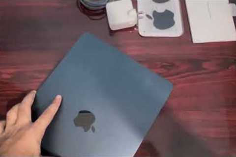 MacBook Air M3 (Midnight) Unboxing - Rathod Naveen #apple #unboxing #m3