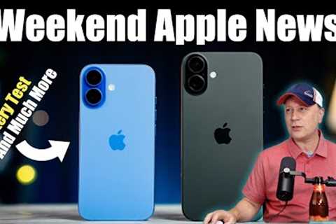 iPhone 16 vs iPhone 15 Battery Test, Sequoia Security Updates, M2 iPad Air, and More Apple News