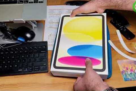 ipad 10th generation yellow unboxing and Apple Pencil USBc Unboxing