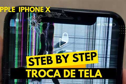 iPhone com a tela Quebrada! Troca de Tela Apple iPhone X