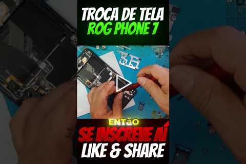 INCRÍVEL SMARTPHONE GAMER! Troca de Tela Asus Rog Phone 7