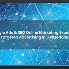 Google Ads & SEO Online Marketing Expert For Targeted Advertising In Switzerland