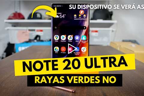 Samsung Galaxy Note 20 Ultra con Líneas Verdes en la Pantalla: Diagnóstico y Reparación