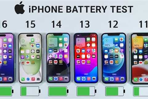 iPhone 16 vs 15 vs 14 vs 13 vs 12 vs 11 Battery Test | iOS 18 BATTERY TEST