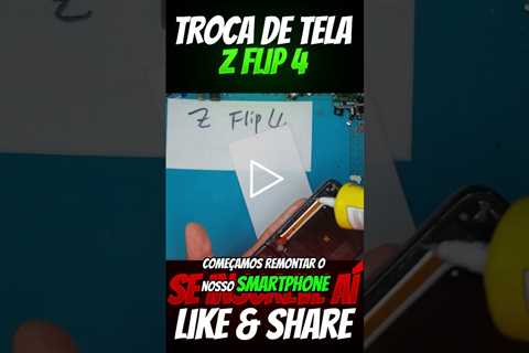 Galaxy Z Flip 4 com Tela Quebrada: Veja Como Foi o Conserto!