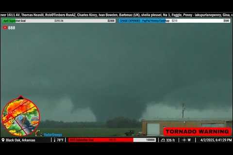 TORNADO WARNING NOW In Little Rock, Arkansas - LIVE STORM CHASERS