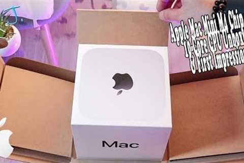 Apple Mac Mini M4 Chip with 10‑Core CPU | Unboxing & First Impressions!💻