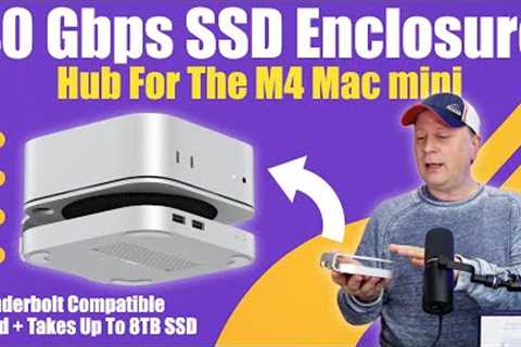 M4 & M4 Pro Mac mini Hub and Stand with 40 Gbps Thunderbolt SSD Enclosure - by Qwiizlab